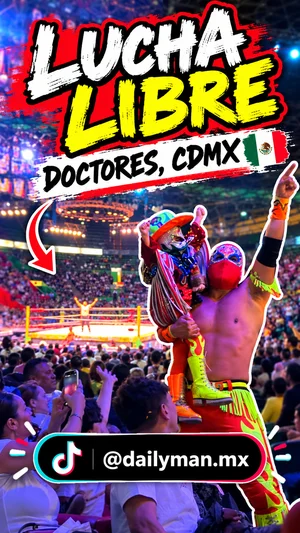 Lucha libre at Arena México in Doctores, Mexico City, on TikTok